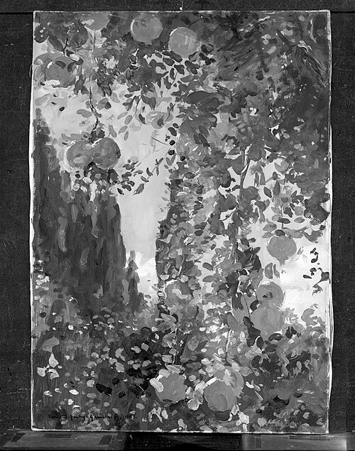 Cypresses and Pomegranates, Granada, 1895, Robert David Gauley