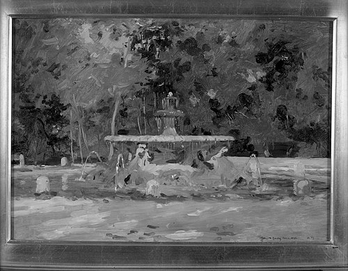 Fountain, Villa Borghese, 1896, Robert David Gauley