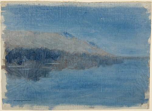 The Nile at Assouan, Moonlight, 1896, Robert David Gauley