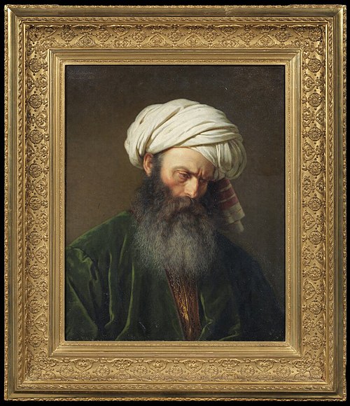 Study of a Man in Turkish Dress, 1854, Amalia Lindegren