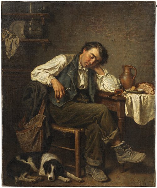At A Tavern, 1853, Amalia Lindegren