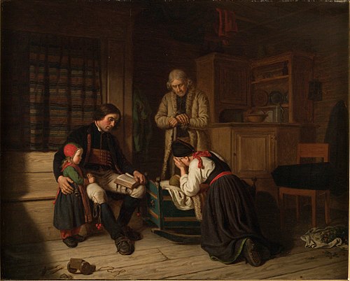 The last bed of The Little One, 1858, Amalia Lindegren