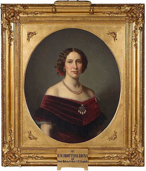 Lovisa (1828-1871), princess of the Netherlands, queen of Sweden and Norway, married to Karl XV, kin, 1859, Amalia Lindegren