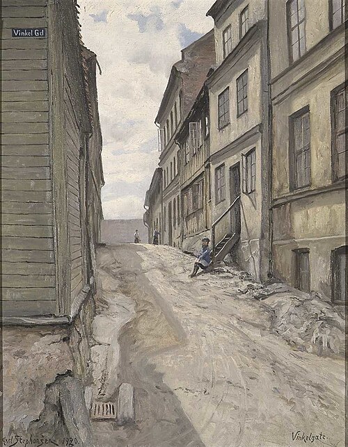 Vinkelgata, 1920, Axel Stephansen