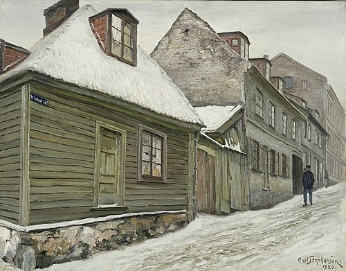 Fra Vinkelgata, 1920, Axel Stephansen