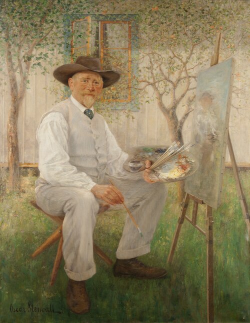 Self Portrait, 1916, Oscar Stenvall