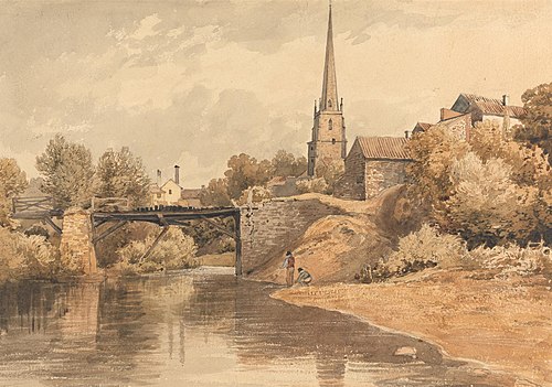 On the Monnow, Monmouth, , Henry Edridge