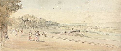 Terrace at St. Germain-en-Laye, 1818, Henry Edridge