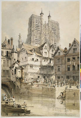 View Of Abbeville, 1820, Henry Edridge
