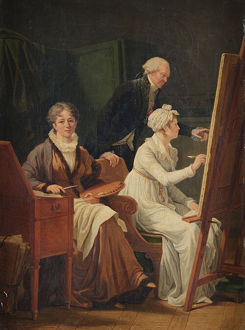 Autoportrait de l'artiste dans l'atelier, 1808, Marie-Gabrielle Capet
