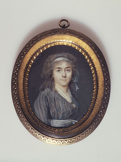 Portrait d'une jeune femme en demi-deuil, 1795, Marie-Gabrielle Capet