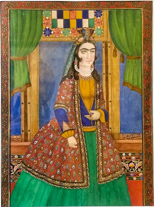 Portrait of Mah Talat, , Mirza Gadim Iravani