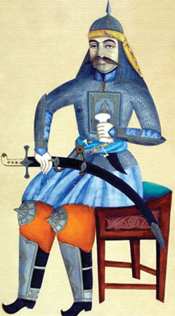 Warrior, 1900, Mirza Gadim Iravani