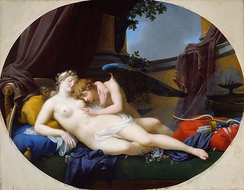 Cupid and Psyche, 1828, Jean-Baptiste Regnault