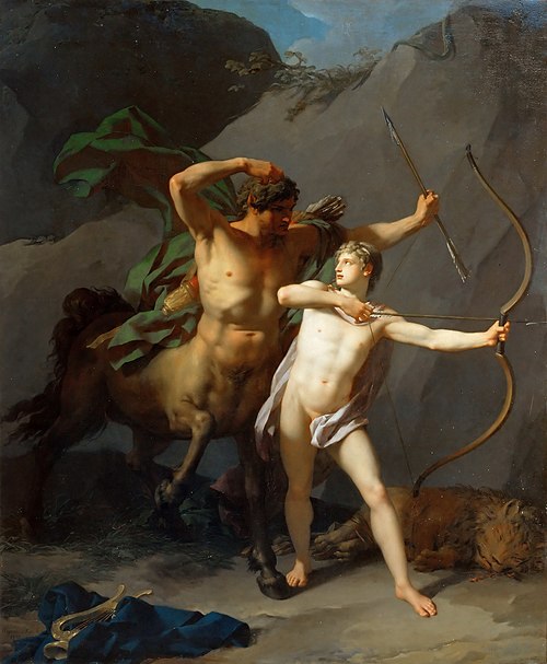 L'Éducation d'Achille par le centaure Chiron, 1782, Jean-Baptiste Regnault