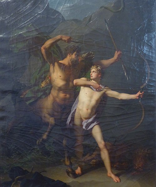 L'Éducation d'Achille par le centaure Chiron, 1798, Jean-Baptiste Regnault