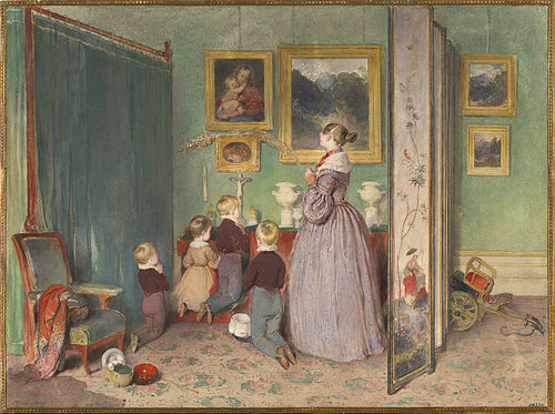 The Evening Prayer, 1839, Peter Fendi