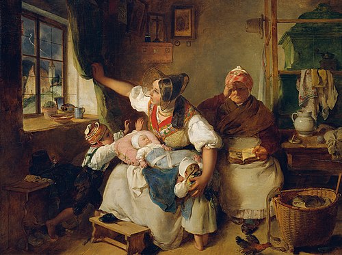 Das Gewitter, 1837, Peter Fendi