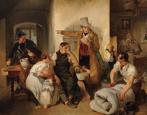 Die Pfändung, 1840, Peter Fendi