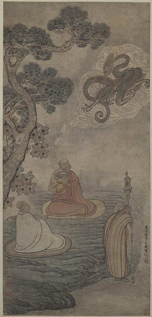 吴彬罗汉图轴, , Wu Bin