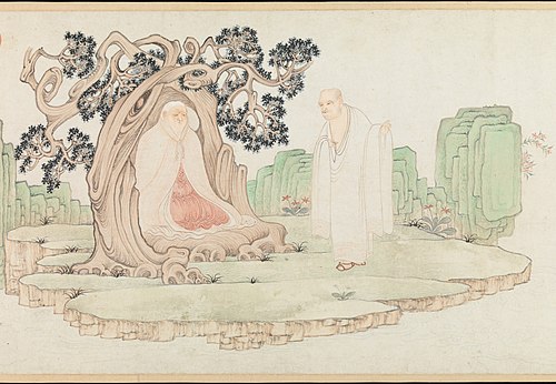 Les seize luohan (détail), 1591, Wu Bin