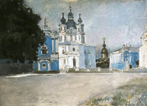 Vue de la cathédrale de Smolny, 1905, Stepan Yaremitch