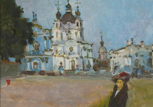 Esquisse de la cathédrale de Smolny, 1905, Stepan Yaremitch