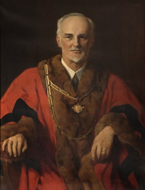 Gilbert Henry Barford (1868–1929), Mayor of Bedford (1922–1926 & 1928), 1928, John Collier