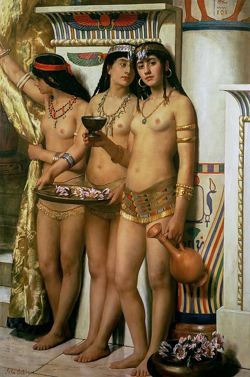 Pharaoh's Handmaidens, 1883, John Collier