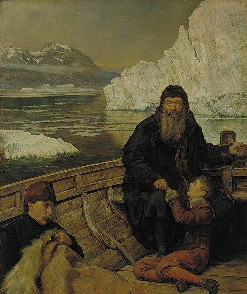Le Dernier voyage d'Henry Hudson, 1881, John Collier