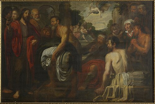 Christ healing the lame at the pool of Bethesda, 1650, Artus Wolffort