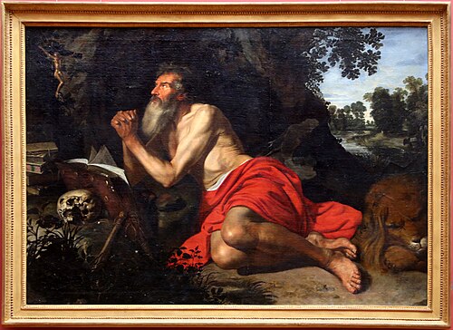 san girolamo in preghiera, , Artus Wolffort