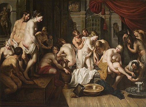 Esther's Toilet in the Harem of Ahasuerus, 1620, Artus Wolffort