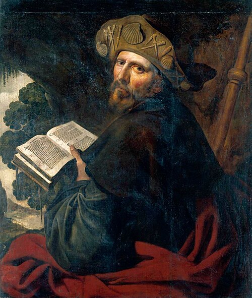 St James the Greater reading, 1650, Artus Wolffort