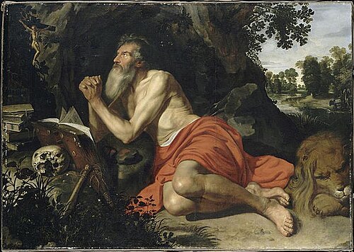 Saint Jerome in the desert, 1700, Artus Wolffort