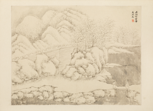 文点山水册, , Wen Dian