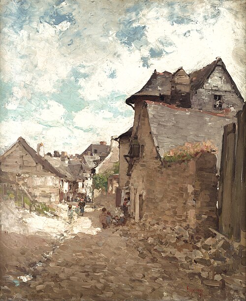 Rue de Vitré, 1882, Nicolae Grigorescu
