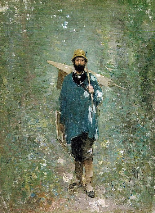 Andreescu at Barbizon, 1882, Nicolae Grigorescu