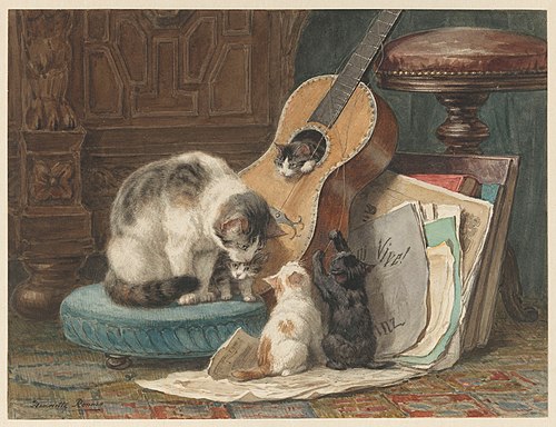 The Musicians, 1876, Henriëtte Ronner-Knip