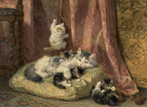 Kittens at Play, 1865, Henriëtte Ronner-Knip