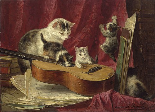 Making Music, 1865, Henriëtte Ronner-Knip