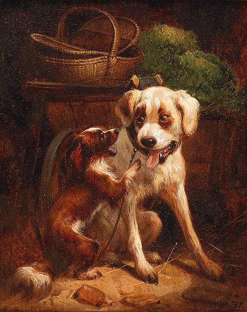 Will You Play With Me?, 1865, Henriëtte Ronner-Knip