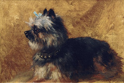 Yorkshire Terrier, 1865, Henriëtte Ronner-Knip