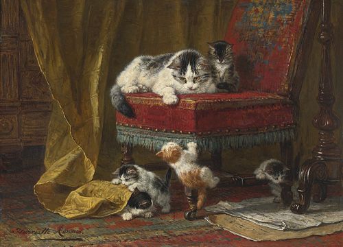Mother's Pride, 1865, Henriëtte Ronner-Knip