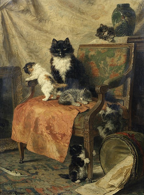Kittens at Play (1897), , Henriëtte Ronner-Knip