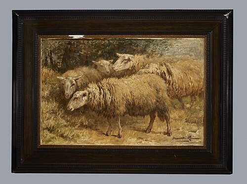 Schapen, Henriëtte Ronner-Knip, circa 1850, 1850, Henriëtte Ronner-Knip