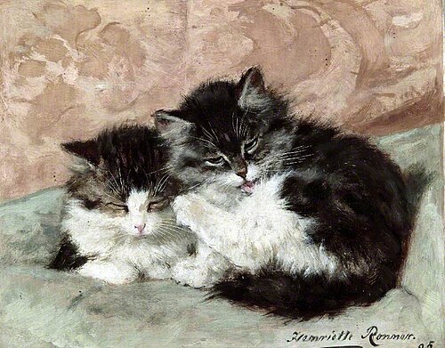 Happy Days, 1895, Henriëtte Ronner-Knip