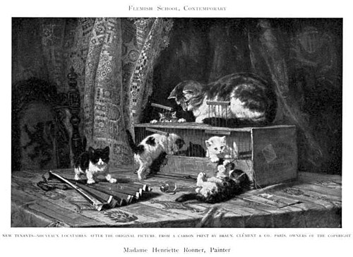 Nouveaux Locataires, 1905, Henriëtte Ronner-Knip