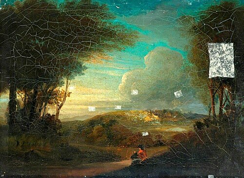 Landscape with Figures*, 1838, Branwell Brontë