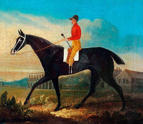 Horse with Rider, 1834, Branwell Brontë